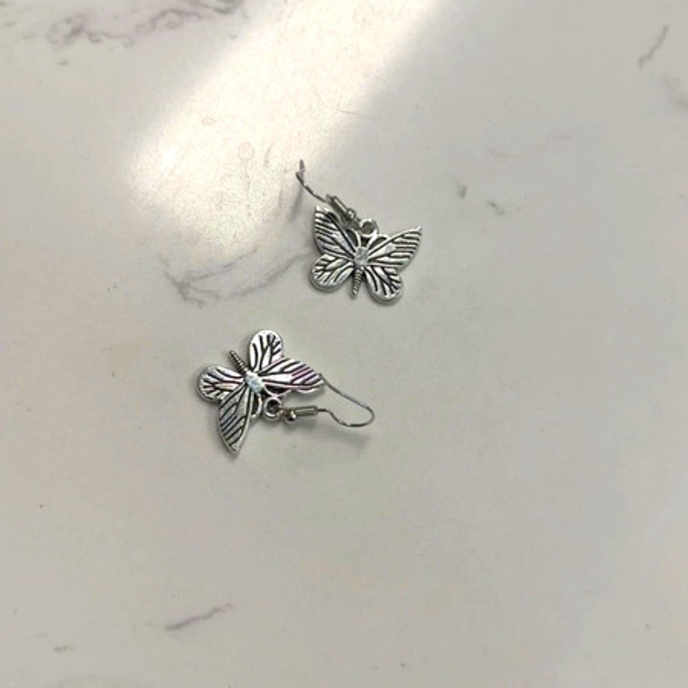 Handmade butterfly earrings